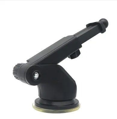 Universal car phone bracket with telescopic arm on vehicle dashboard