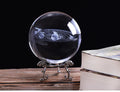 Solar system crystal ball in K9 crystal, available in 60mm, 80mm and 100mm with base options