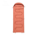 Outdoor cold-proof ultra-light cotton sleeping bag quilt shown in ochre colour