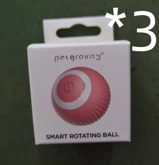 Small green plastic interactive rolling ball toy for cats with intelligent obstacle avoidance technology