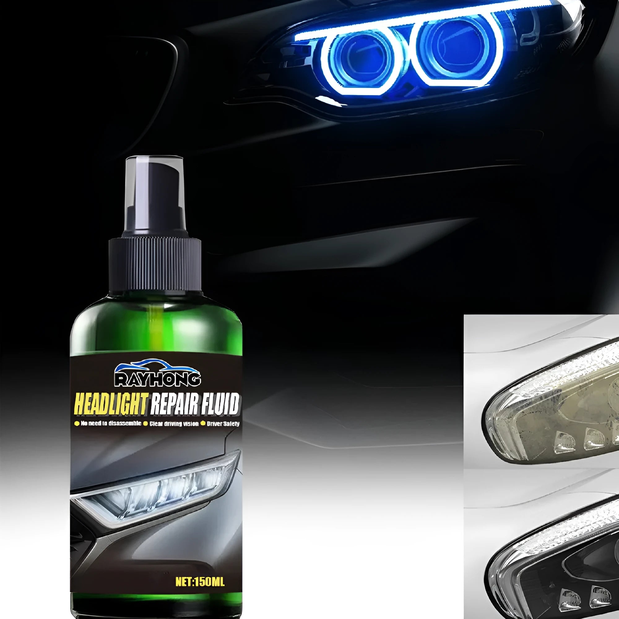 150ml bottle of car headlight repair liquid for lens restoration