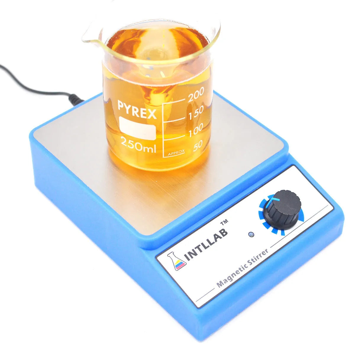 MS500 laboratory magnetic stirrer with ABS body and 316 stainless steel 130x130mm work table, 3000ml capacity