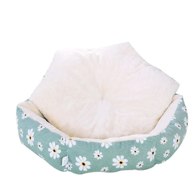 Small dog kennel pet nest in S size 37x11 cm in yellow colour for indoor use