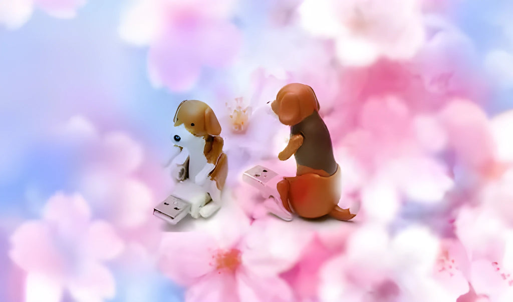 USB dancing dog toy made from ABS with random colour option for desk decoration