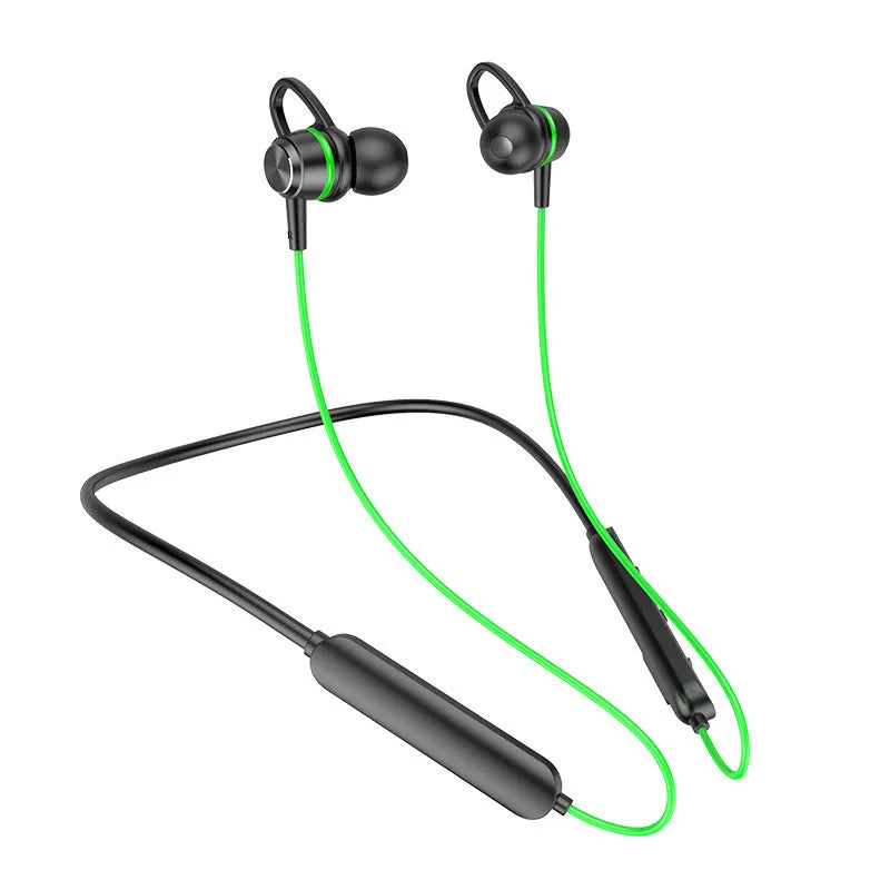 Wireless Bluetooth magnetic double-ear extra bass headphones in Black with V5.0 technology
