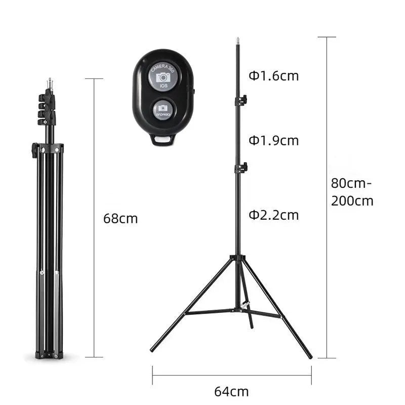 Mobile phone clip-on gimbal with 360-degree face tracking and fill light for indoor vlogging