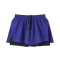Men's straight-cut sports shorts with side slits in turmeric yellow colour