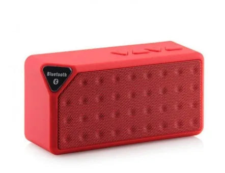 Cannon X3 cube-shaped portable Bluetooth speaker in black, blue, green, red, and yellow colour options.