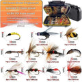 Fly hook micro lure suit with 114 pieces, bionic sequin design, old gun colour, in box display