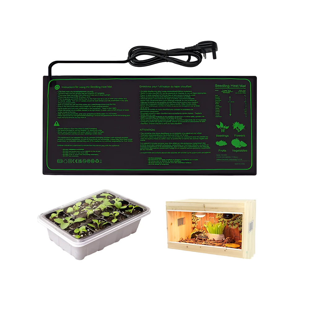 Plant temperature regulating heating pad 20x10 inch waterproof heating pad for seed germination with digital display and adjustable settings