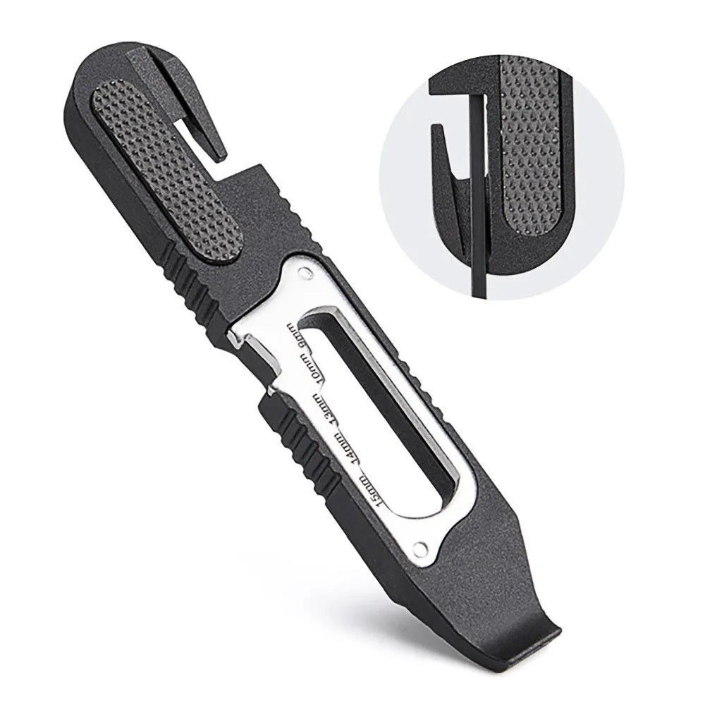 Multifunctional pry tire bar ratchet wrench in nylon tool steel, colour TL-TS02, specification TS02, for bicycle repair and carrying.