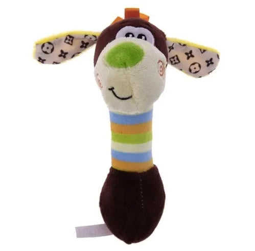 Plush squeaker pet toy 18x10x6cm in blue with duck style design for dogs and cats