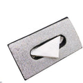 Crystal PU leather hanging sun visor car tissue box with rhinestones in black