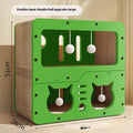 Double layer cat scratching board with integrated cat nest in cute style design options