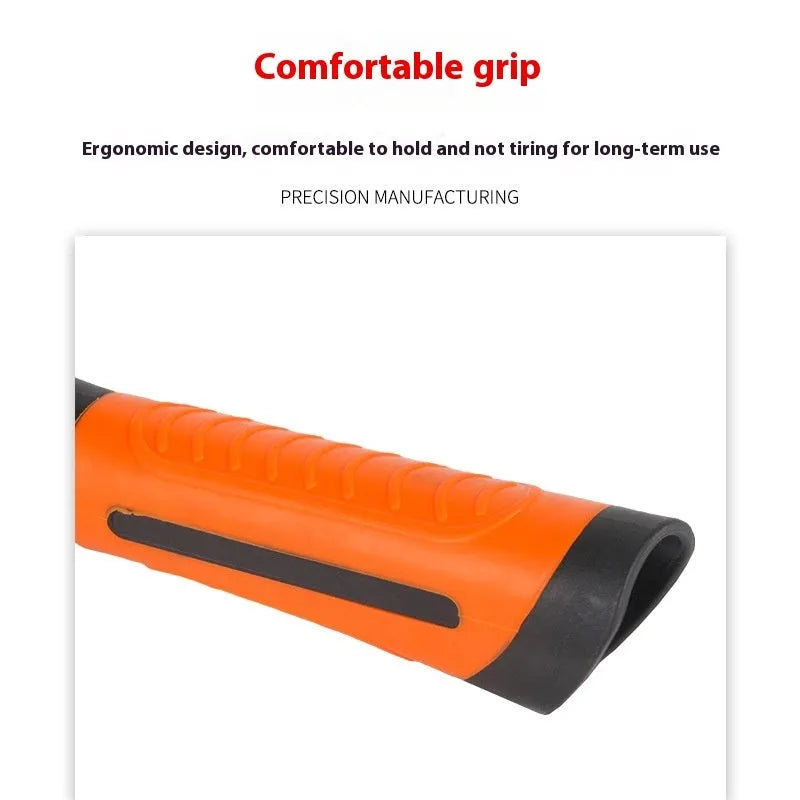 Electric welding pliers with pure copper electrode clamp and orange nylon handle shell