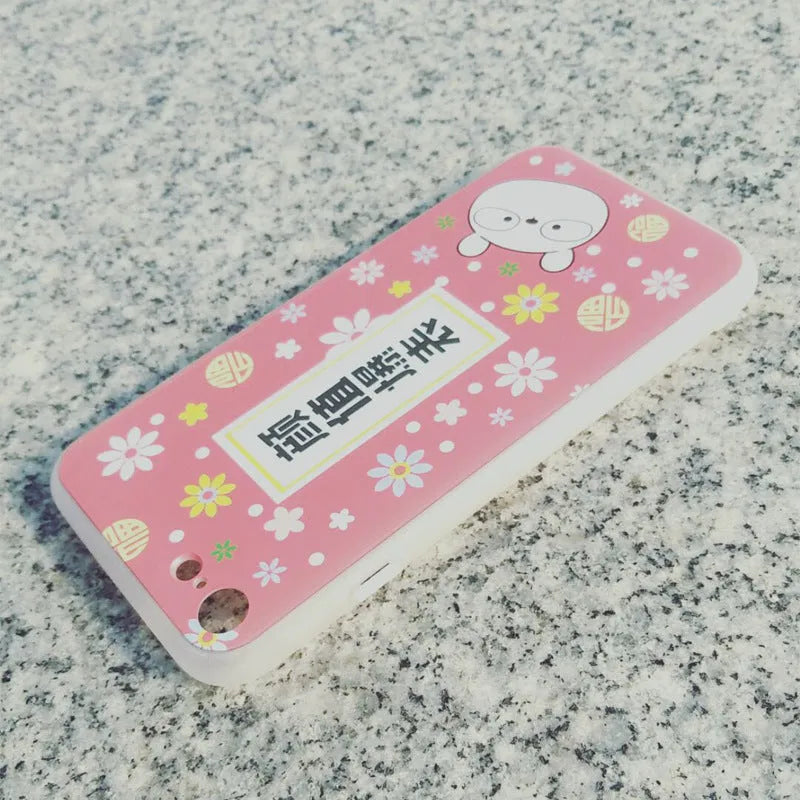 Custom clear TPU phone case with personalised design on back, compatible with many smartphone models.