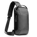 Waterproof man cross-body gun bag in High Density Oxford fabric, black colour, dimensions 18cm x 10cm x 34cm