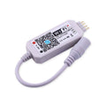 White WiFi RGB LED light bar controller ZJ-MW-RGB with connection terminals.