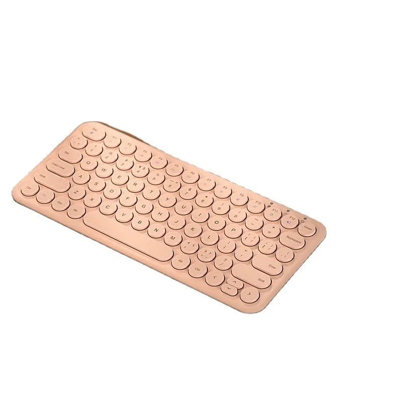 White ultra-thin wireless keyboard and mouse set with USB nano receiver on a wooden desk.