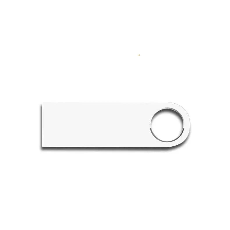 Gold USB 2.0 metal flash drive with compact design, 128GB capacity