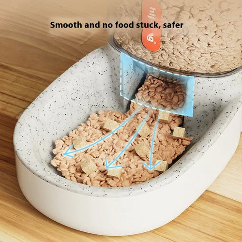 Blue automatic pet water fountain with 3.8 litre capacity for cats and dogs on a floor.