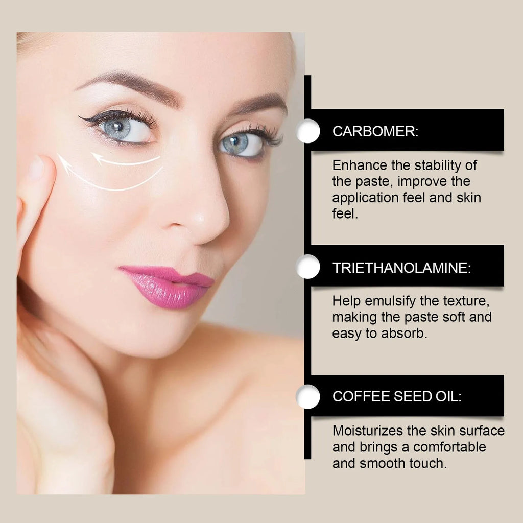 Single-use facial sheet mask for moisturising and brightening, 5.1cm x 3.9cm.