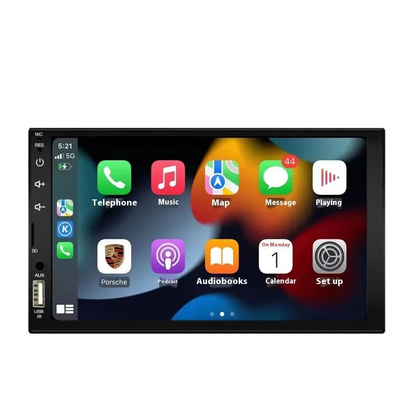 HD vehicle-mounted MP5 player with 1024x600 display, plastic hardware, general car model fit