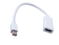 24.5 cm Mini DisplayPort to HDMI adapter cable with male DP and female HDMI connectors