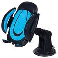 Red ABS suction cup U-shaped universal mobile phone holder for car or table use.