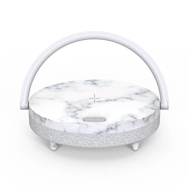 Multi-function wireless charging night light with Bluetooth speaker and touch switch
