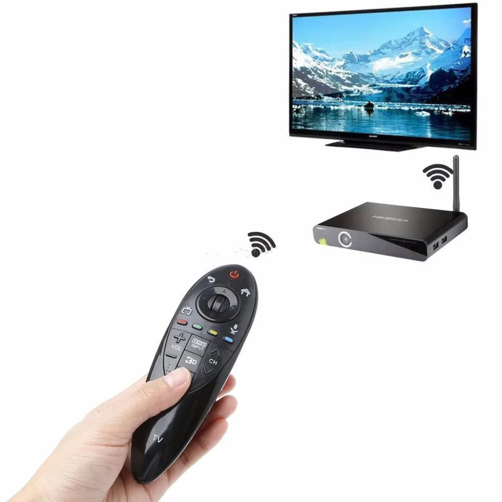 Black LG AN-MR500G replacement remote control showing front button layout.