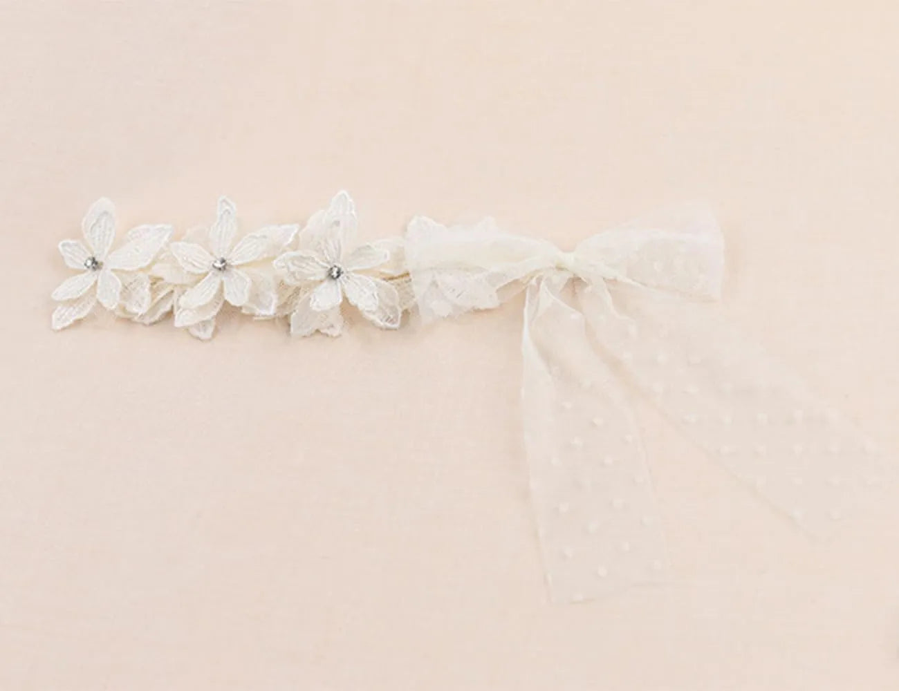 Baby girls cute bow-knot headband with soft lace floral trim, elastic design, 8-22 inches