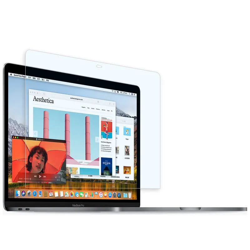 Matte screen protector for 13-inch MacBook Pro with anti-scratch 4H protection and installation tools