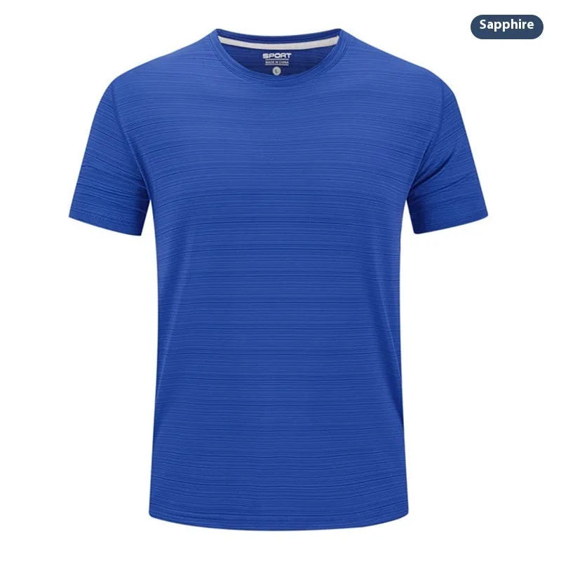 Crystal silk round neck T-shirt in polyester spandex fabric for leisure wear
