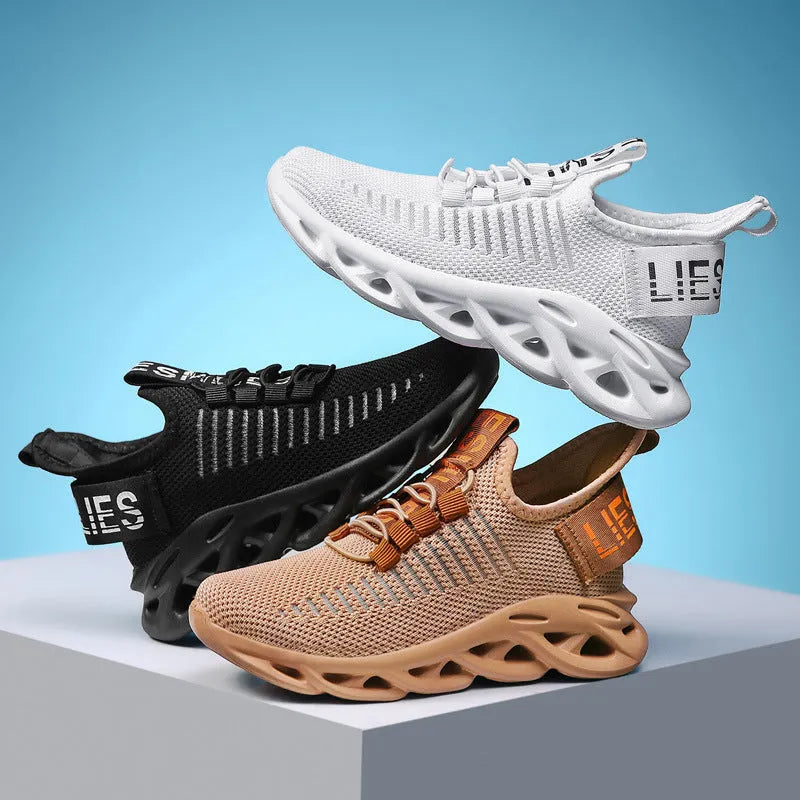 Children's coconut sneakers in black, khaki or white with Velcro closure
