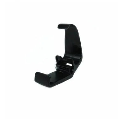 Upgraded X3 black Bluetooth wireless game controller for Android phones with attached phone clip.