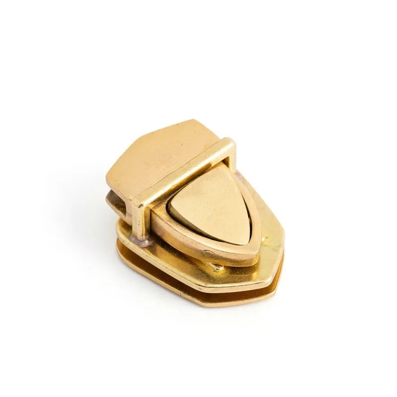 Pure brass bag hardware mortise lock duck tongue buckle for luggage accessories, old 29.5mm x 26mm and new 26mm