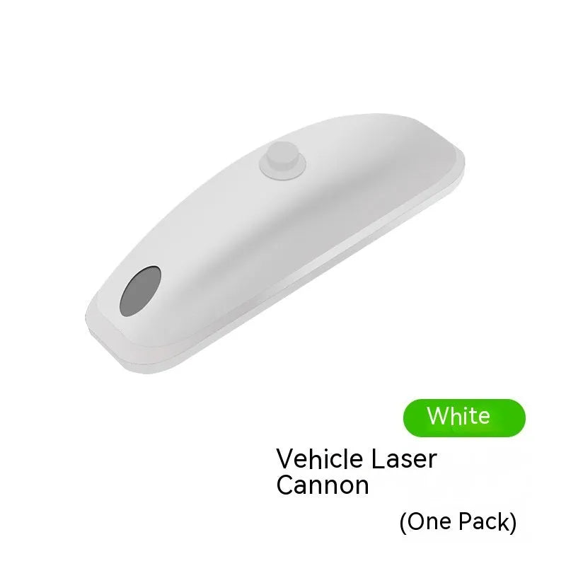 Black vehicle-mounted remote control laser light with USB cable and remote for parking assistance