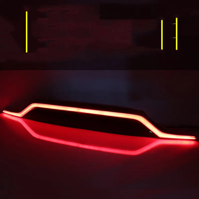 2019-2020 Toyota RAV4 three-function modified run-through LED taillight with ABS housing and imported LED lamp beads