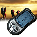 8-in-1 handheld digital altimeter 90x50x20mm ABS with compass, barometer and backlight for mountaineering and fishing