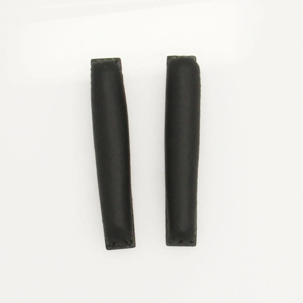Sennheiser PX100 PX200 PX100-II earphone sleeves foam cover set with black frog leather earmuffs and head beam