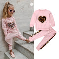 Cotton Print Sweatshirt Two-Piece Lounge Set for Women Casual Tracksuit with Crew Neck and Elastic Waistband Available in Pink Sizes 80 to 120cm Asian Fit Loungewear Co-ord