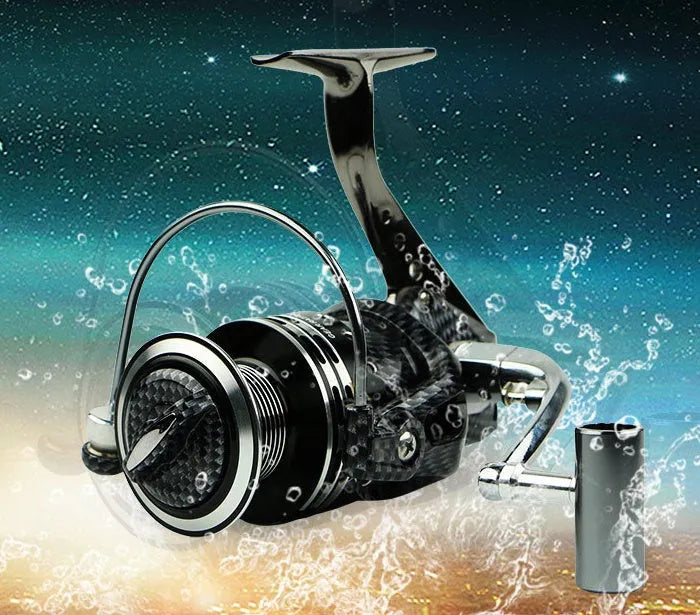 Full metal spinning reel with aluminium alloy wire cup and metal rocker arm