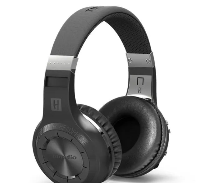 Bluedio wireless Bluetooth 4.1 headphones in black and white colours with cushioned headband