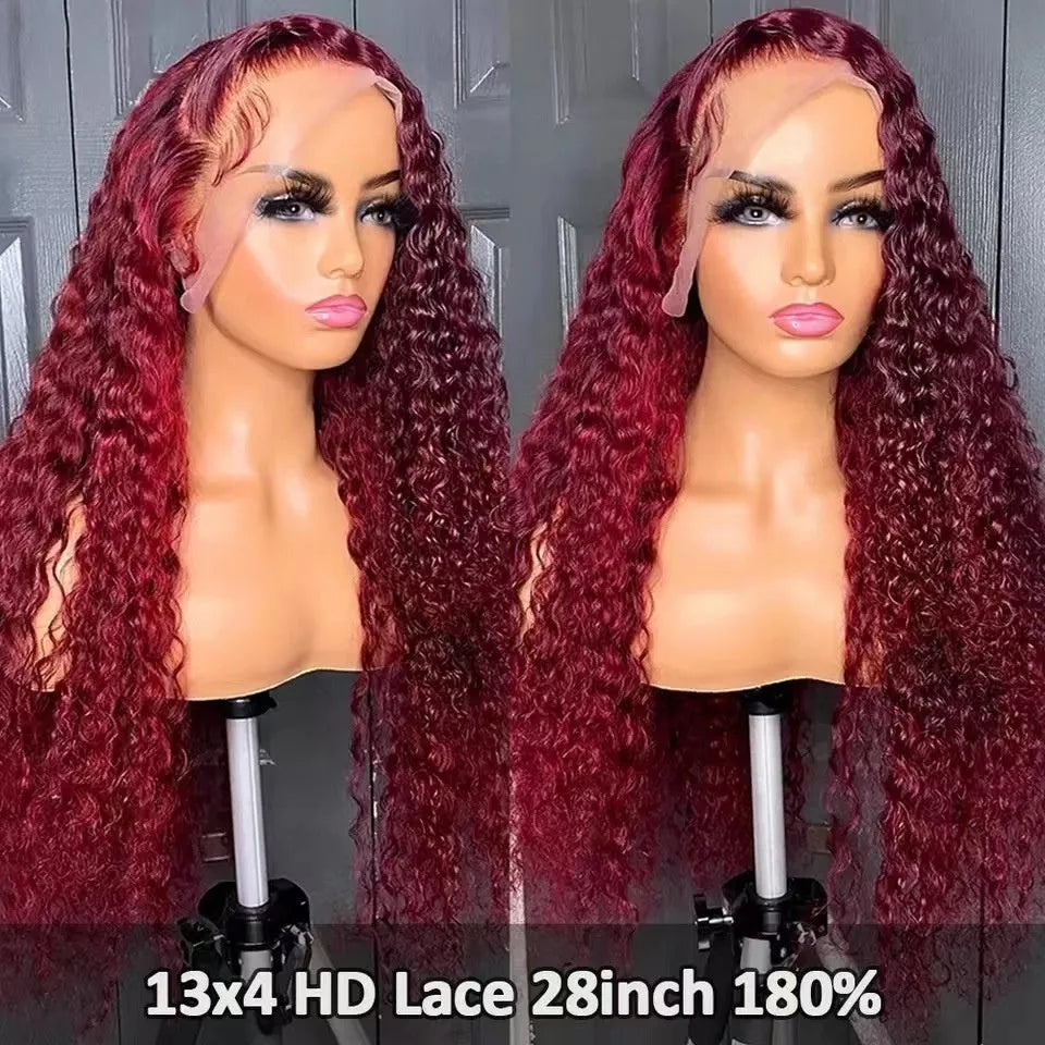Long curly lace wig headgear in black with side bangs, high temperature fibre, 12 inch length
