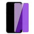 Violet light tempered glass screen protector for Vivo mobile phones on a white background.