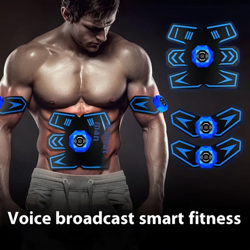Eight-piece abdominal muscle massage patch set for waist reduction and body sculpting with multiple colour options