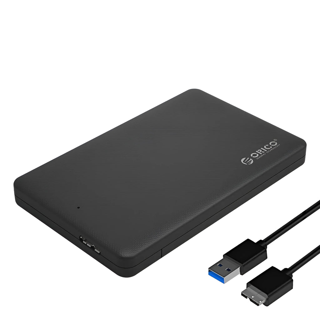 ORICO 2577U3 Black 2.5 inch SATA hard drive enclosure with USB 3.0 interface