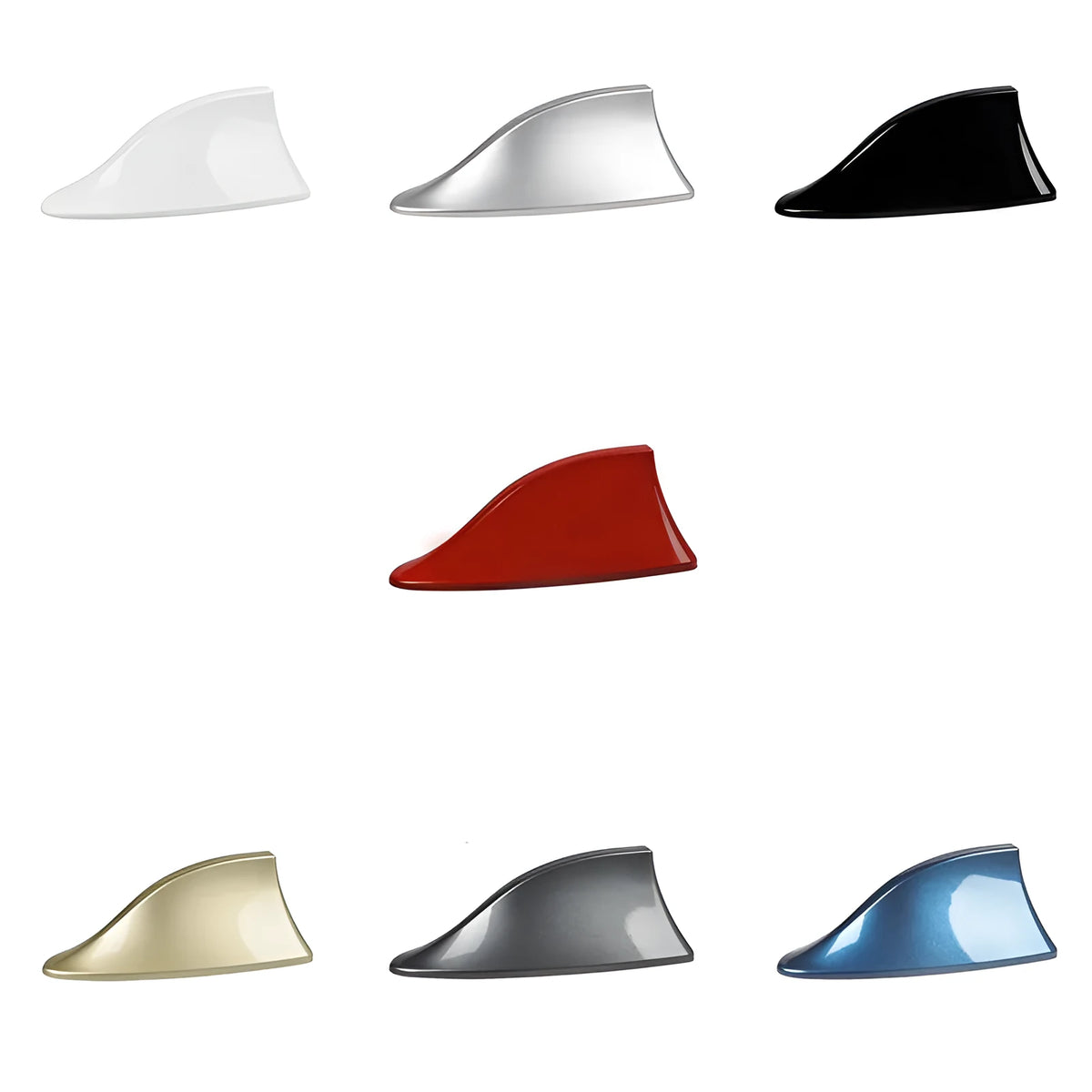 Car shark fin antenna, ABS painted, 17cm x 7.6cm x 6.5cm, roof aerial for radio, seven colours