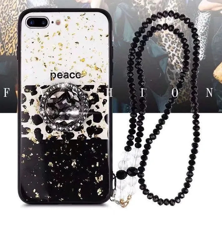TPU mobile phone case with leopard print pattern for Samsung Galaxy and Apple iPhone models